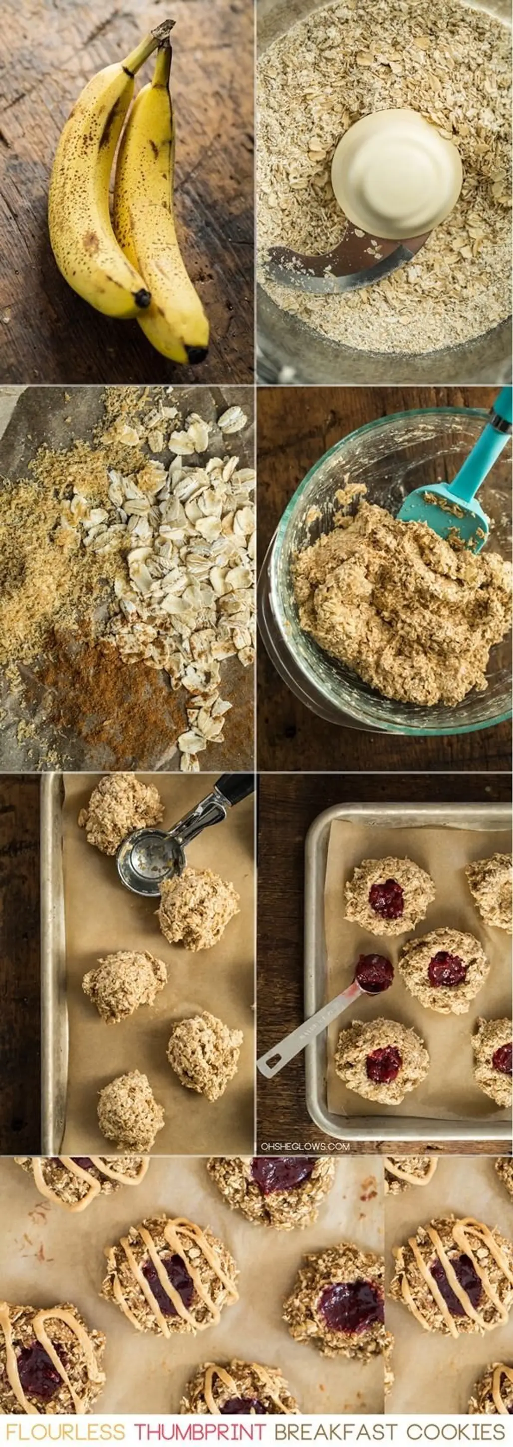 Flourless Thumbprint Breakfast Cookies