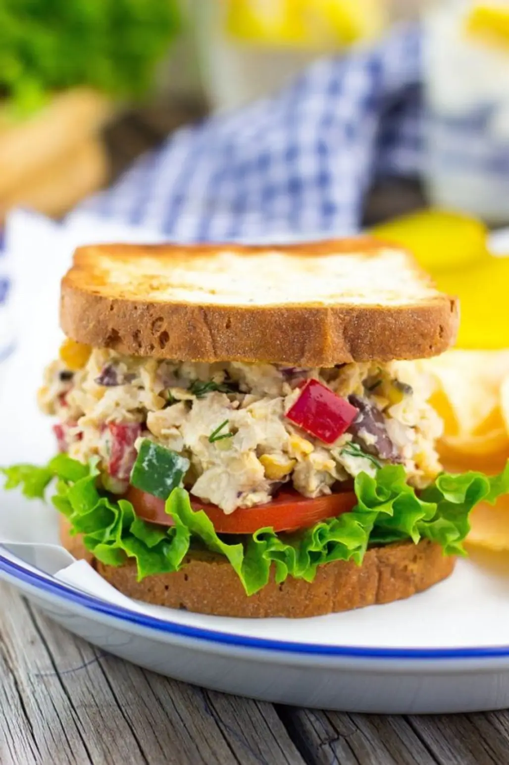 You'll Feel so Good Eating This Greek Chickpea Salad Sandwich
