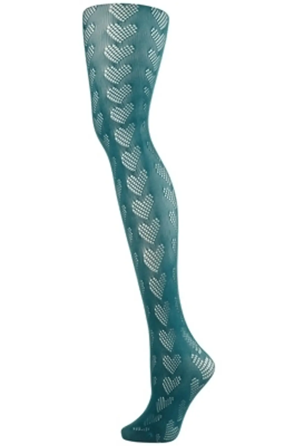 Topshop Teal Dotty Heart Tights