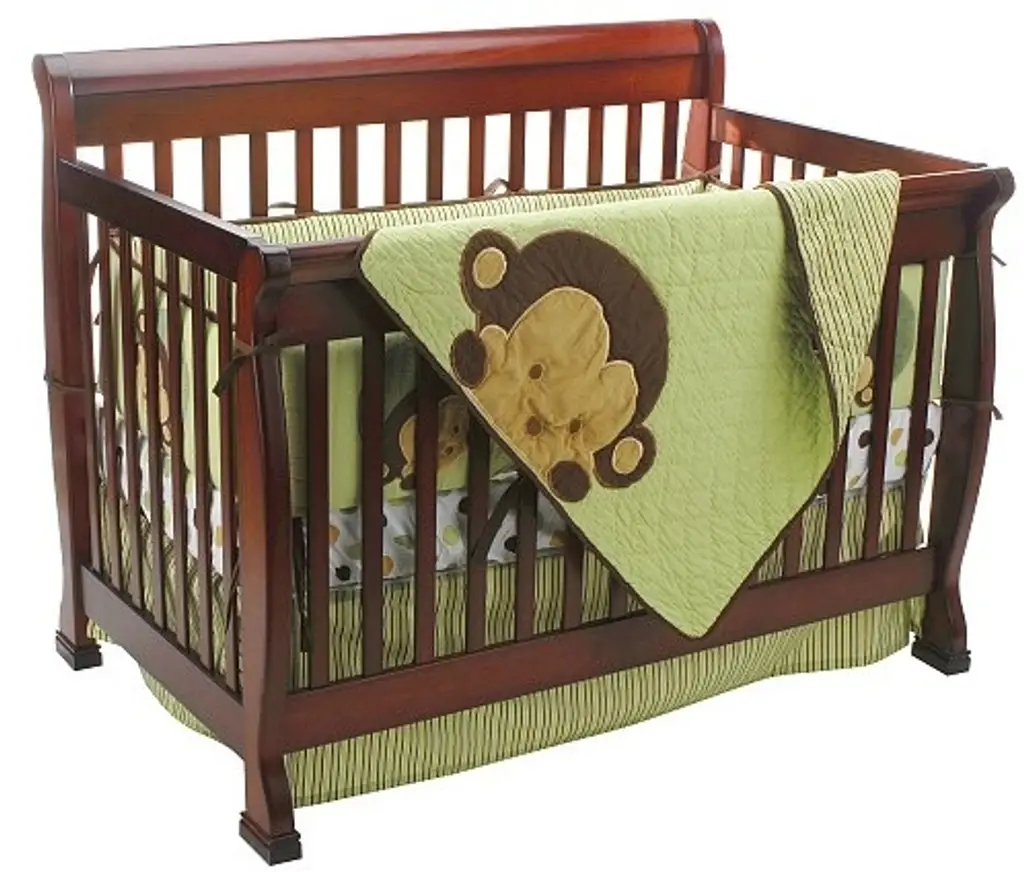 Mod Pod Pop Monkey 4 Piece Crib Bedding Set