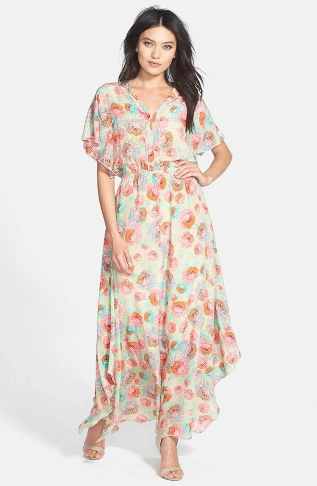 ‘Delilah’ Floral Silk Maxi Dress