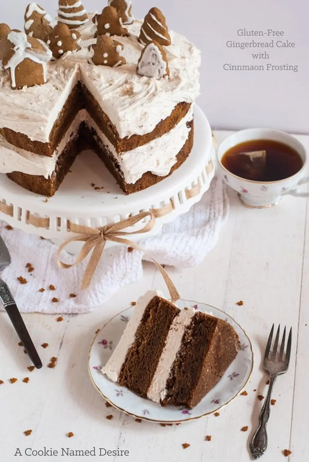 Gingerbread Cake with Cinnamon Buttercream