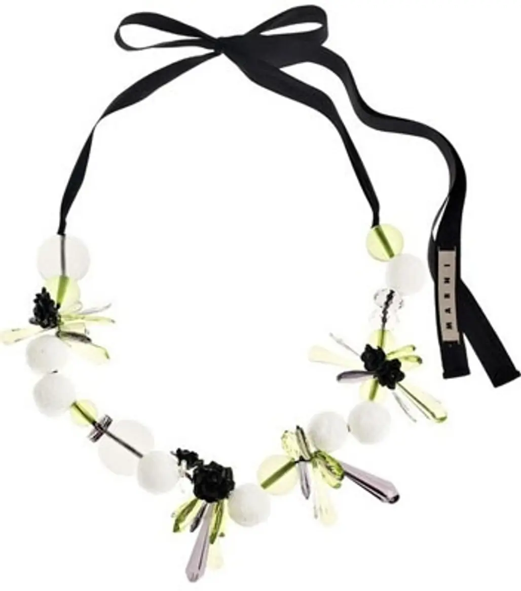 Marni Beaded Necklace - Ultra-Chic Must-Have Piece of Perspex Jewelry