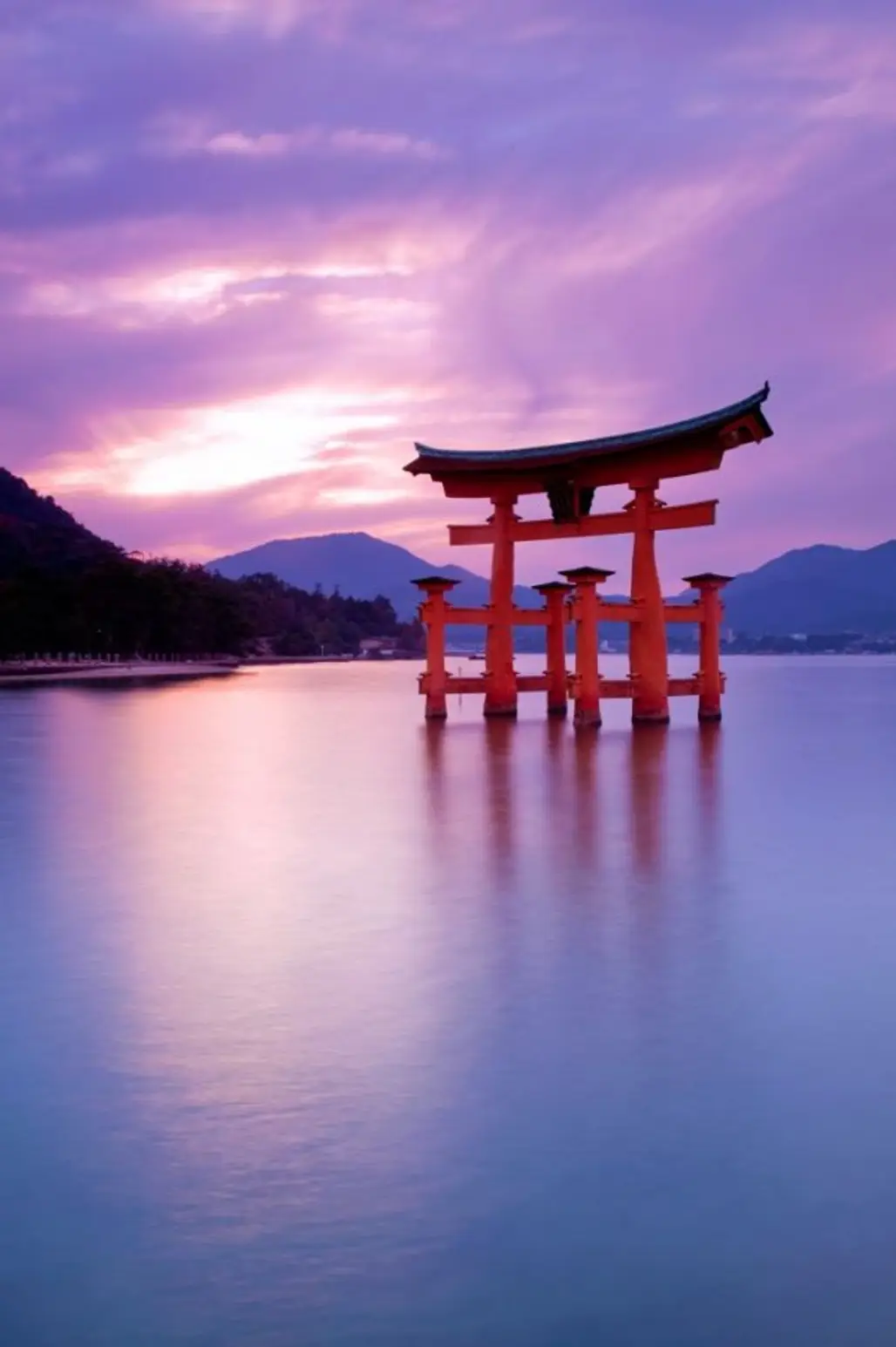 Miyajima,Itsukushima Shrine,Itsukushima,sky,reflection,