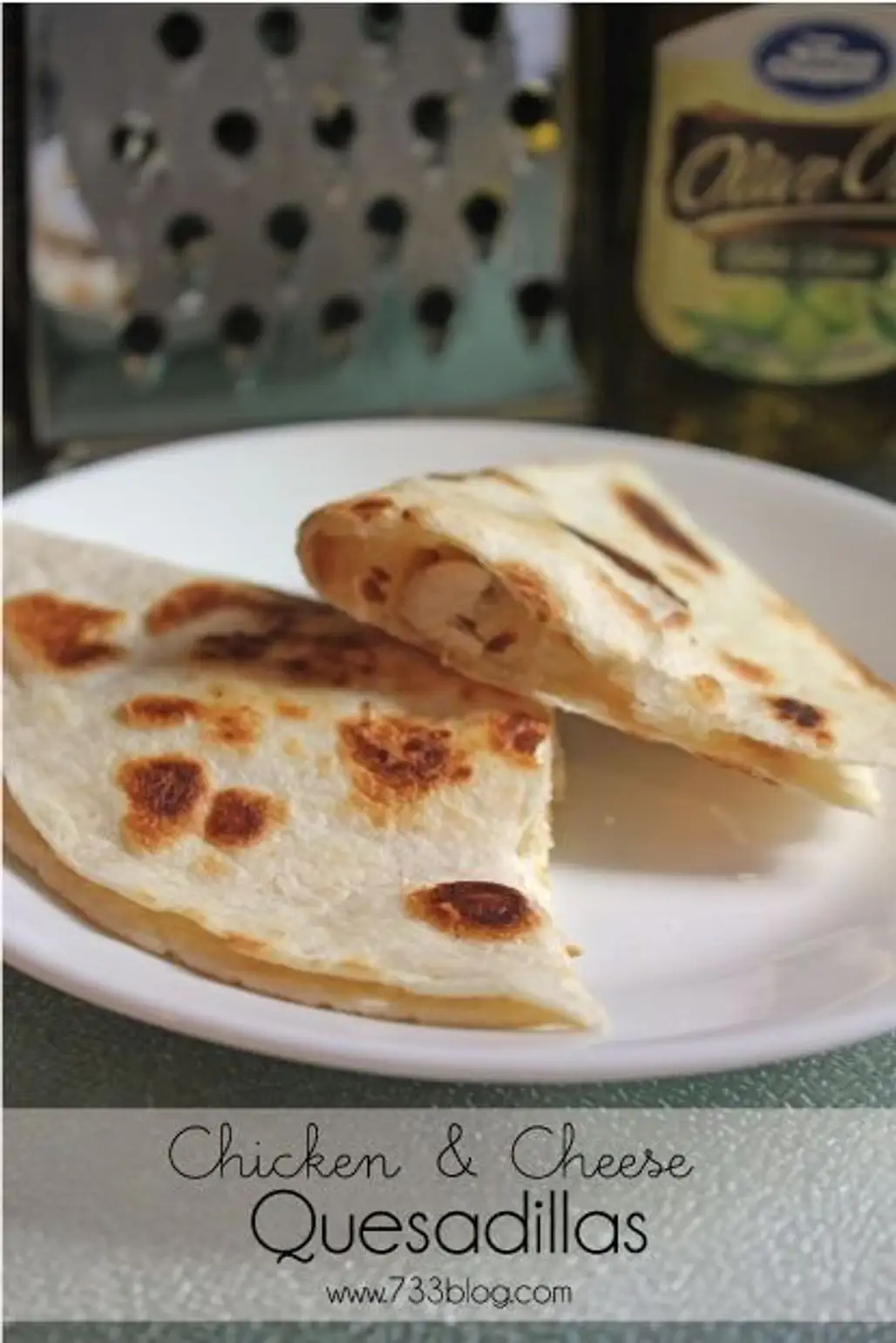Easy Chicken and Cheese Quesadillas