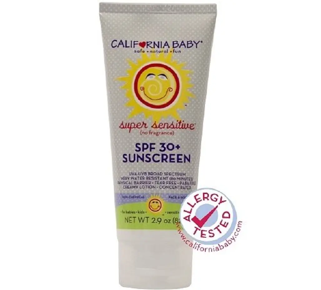 California Baby Sunscreen Super Sensitive Lotion SPF 30+, No Fragrance
