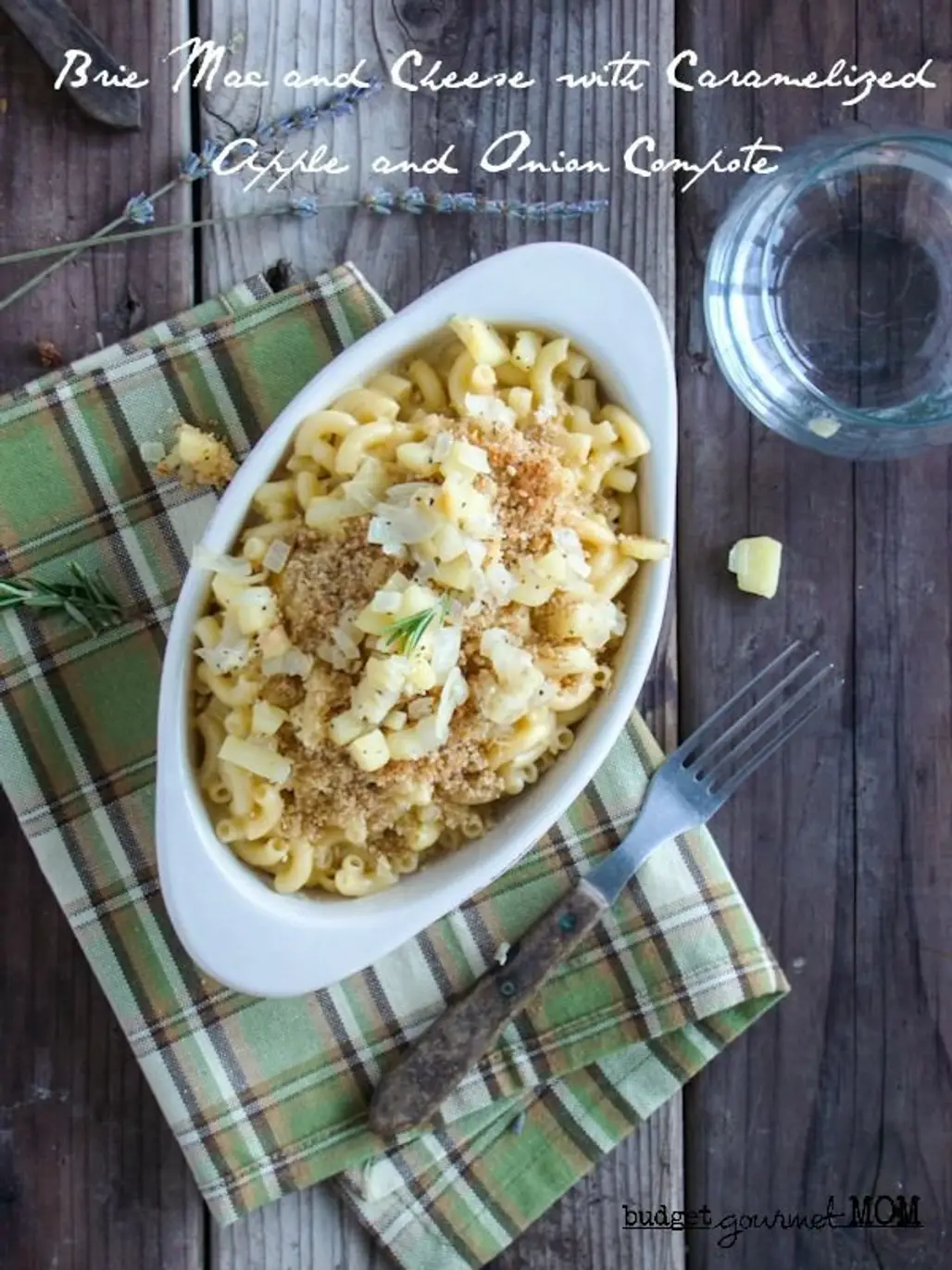 Brie Mac and Cheese with Caramelized Apple and Onion Compote