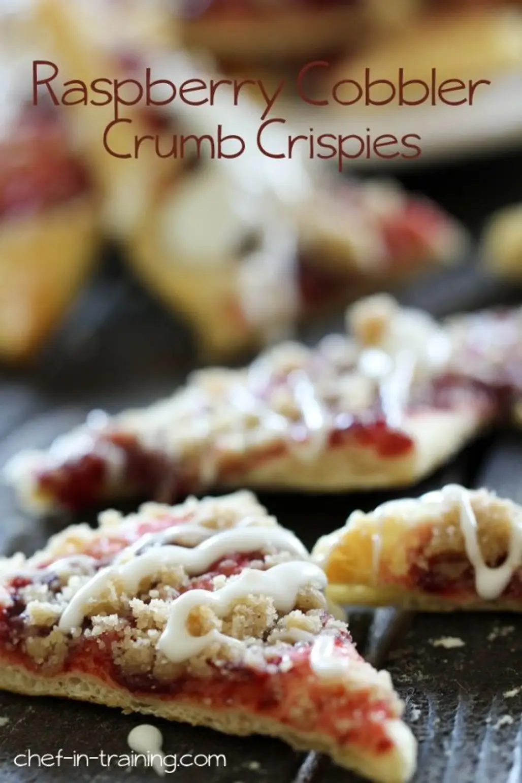 Raspberry Cobbler Crumb Crispies