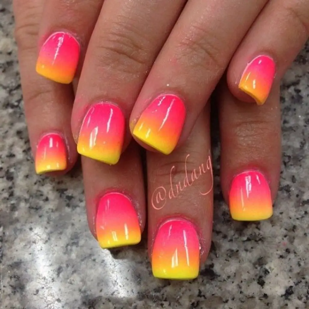 color,nail,finger,pink,yellow,