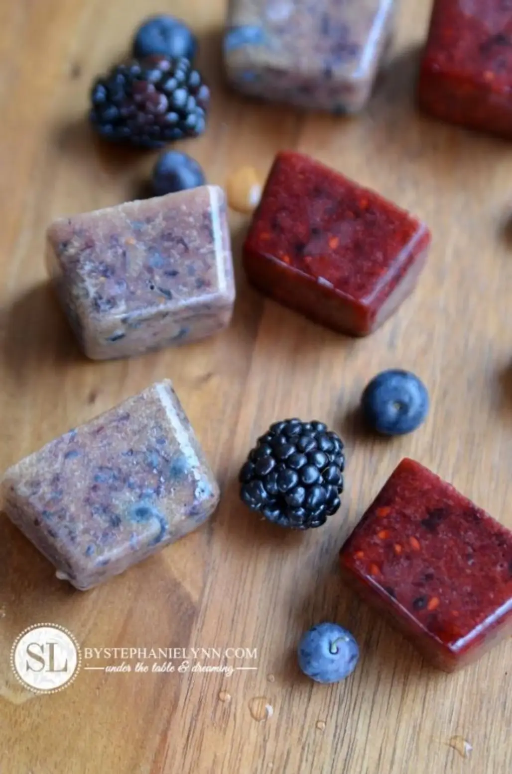 Blueberry and Blackberry Ice Cubes