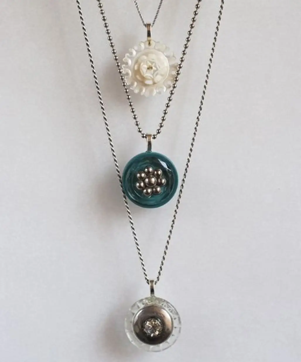 Pretty Vintage Button Necklaces