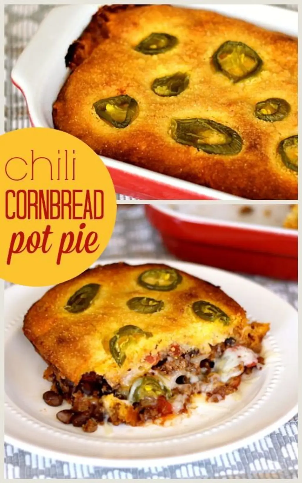 Chili Cornbread Pot Pie