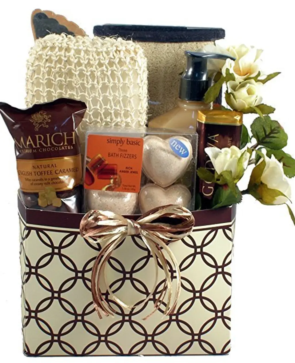gift basket, basket, hamper, gift, wine bottle,