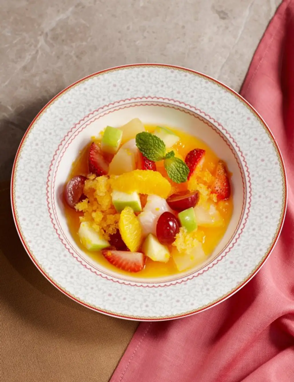 Chilled Mixed Fruit Soup