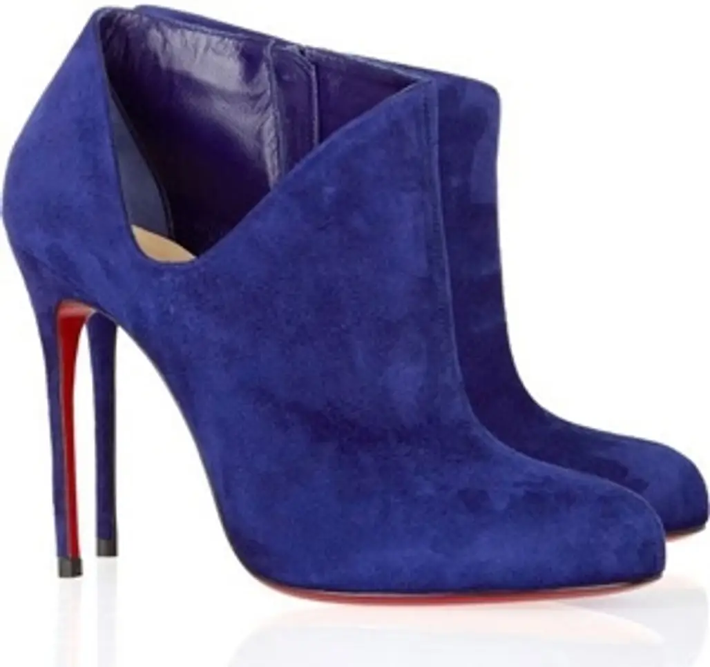 Christian Louboutin Lissie 100 Suede Ankle Boots