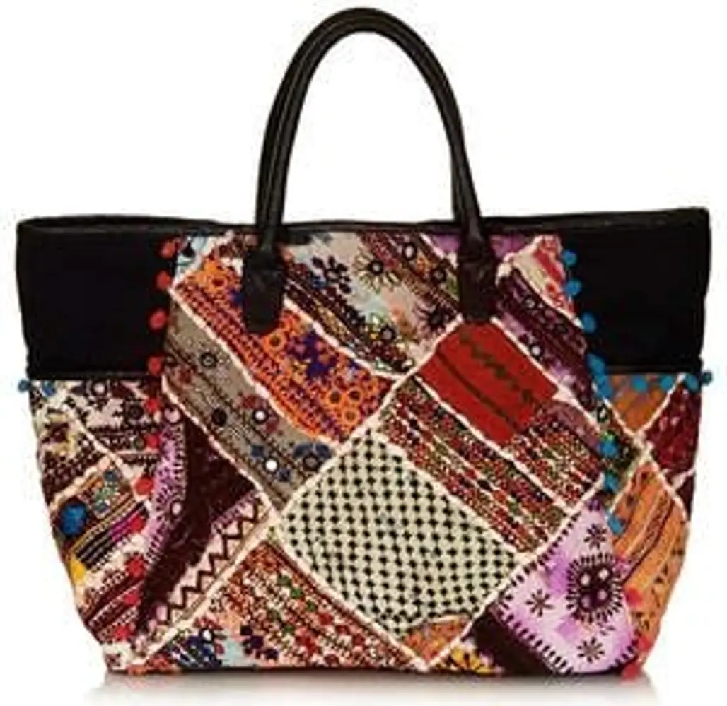 Patchwork Luggage Bag from Topshop