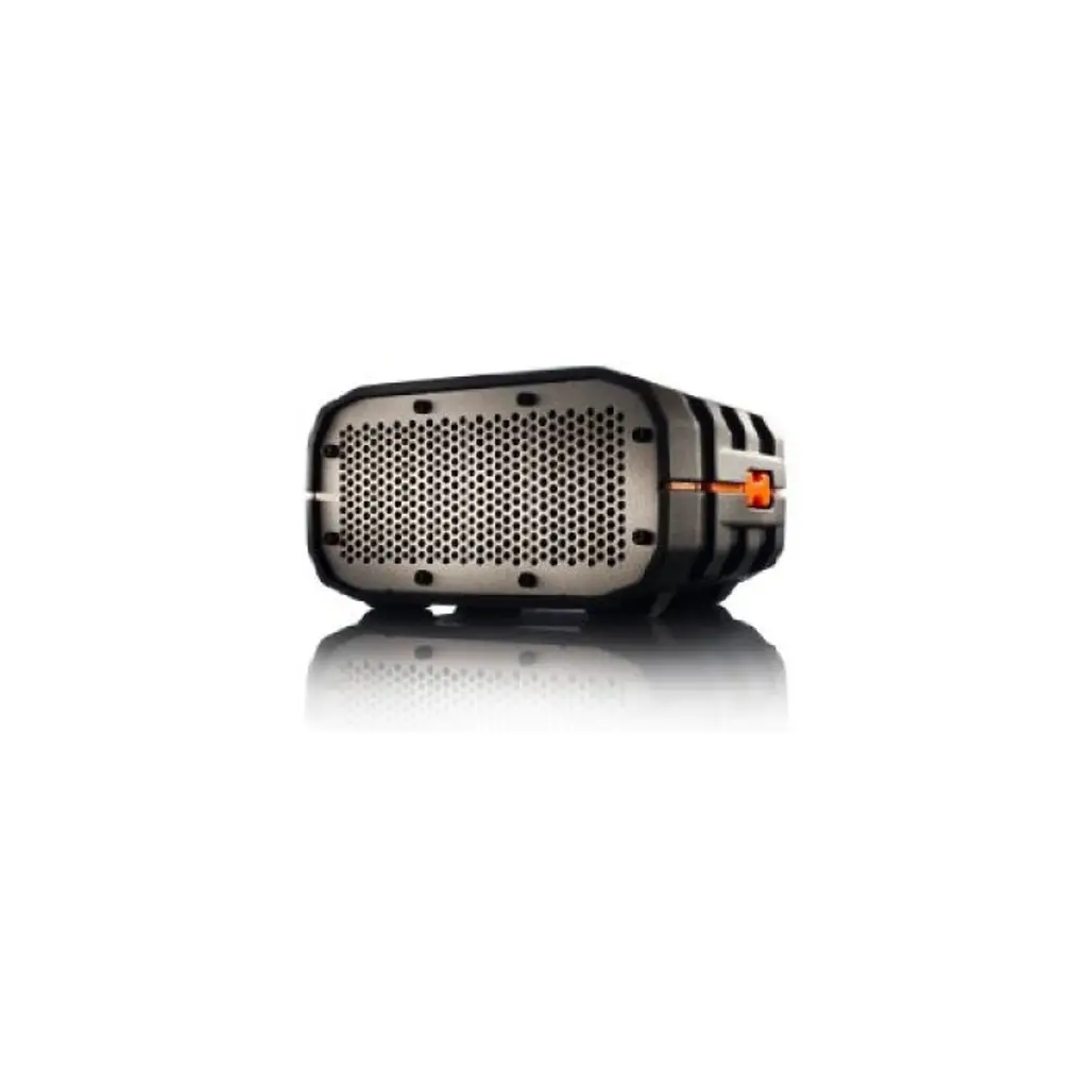 Braven BRV-1 Portable Ultra Rugged Wireless Speaker, Black with Orange Relief and Gray G