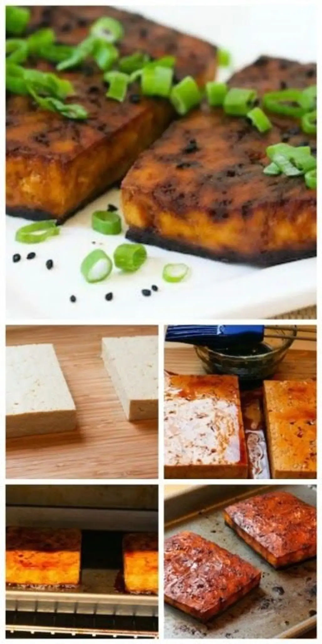 Easy Baked Tofu with Soy & Sesame