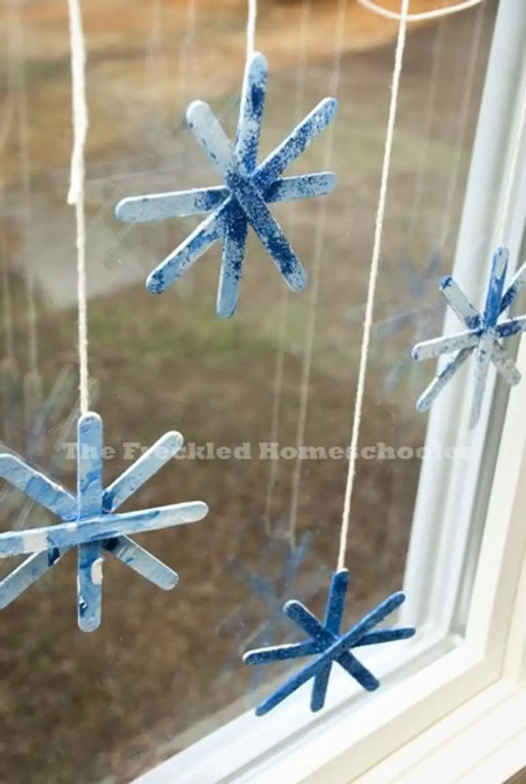 Popsicle Stick Snowflakes