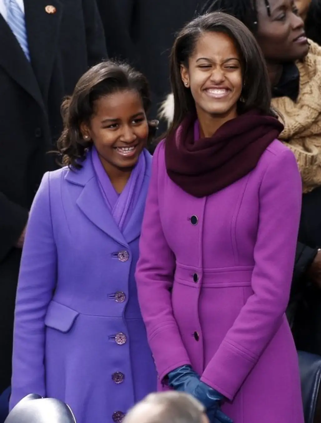 Sasha Obama, 13, and Malia Obama, 16