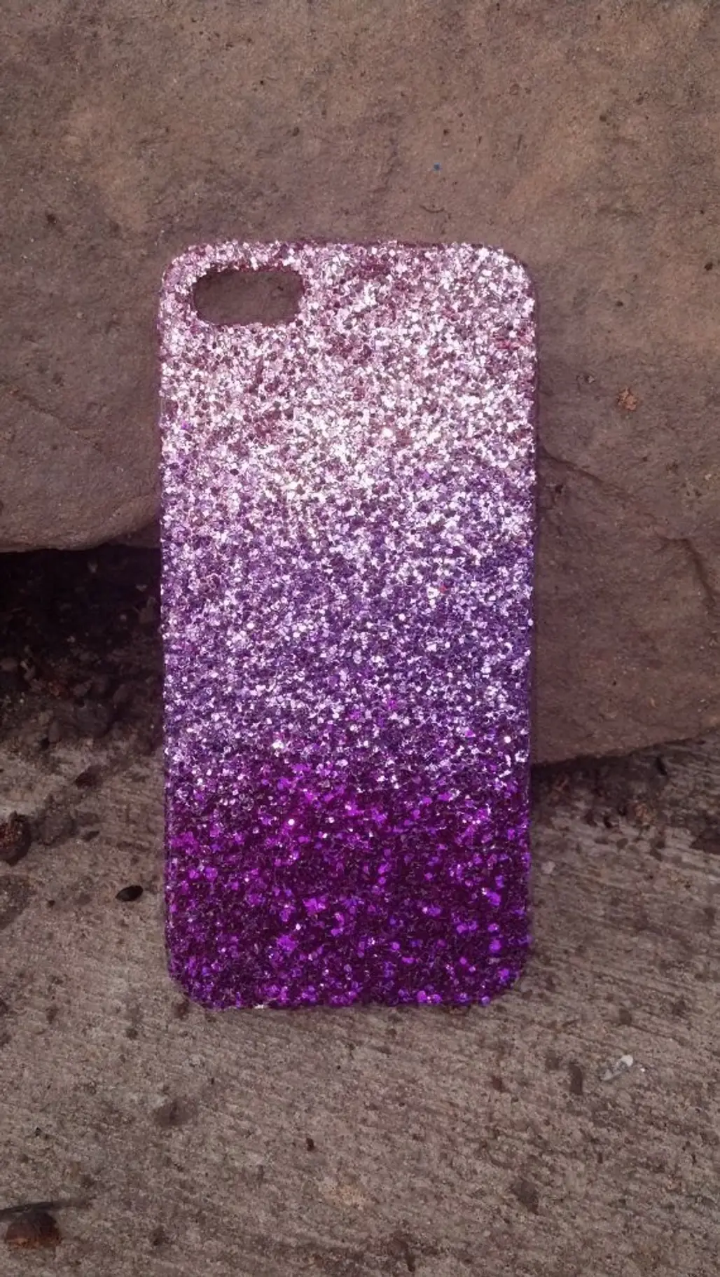 Purple Glitter Iphone Case