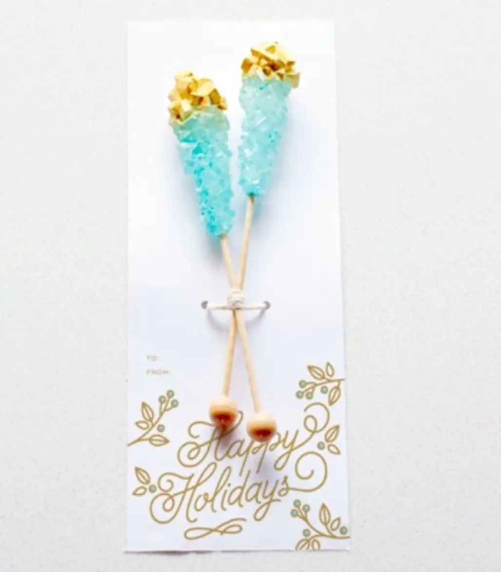 Gold-dipped Rock Candy