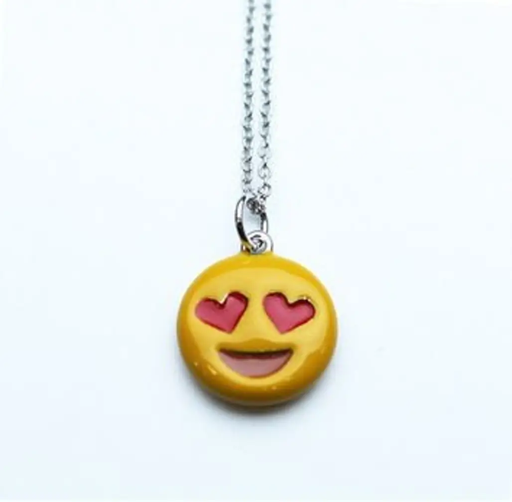 Heart Eyes Emoji Necklace