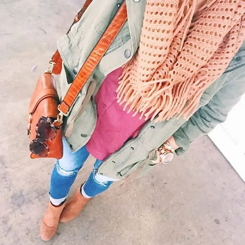 Scarves Are a Gorgeous Way to Accessorize a Tee