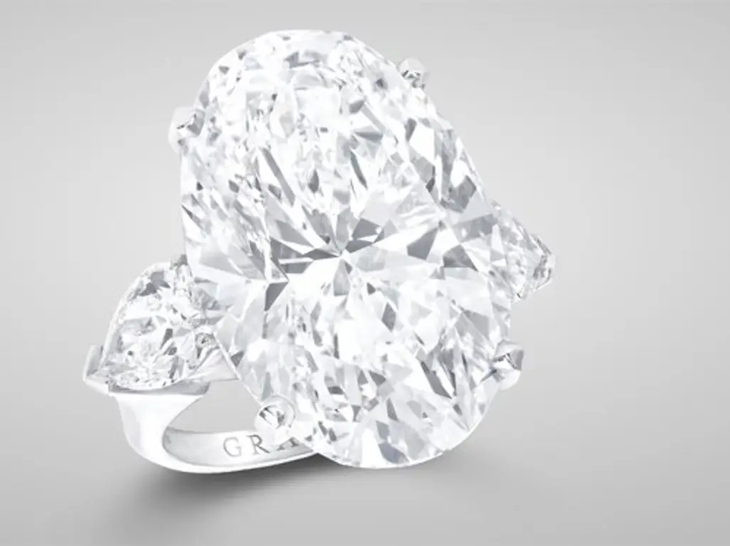 Graff Oval-Cut Diamond Ring