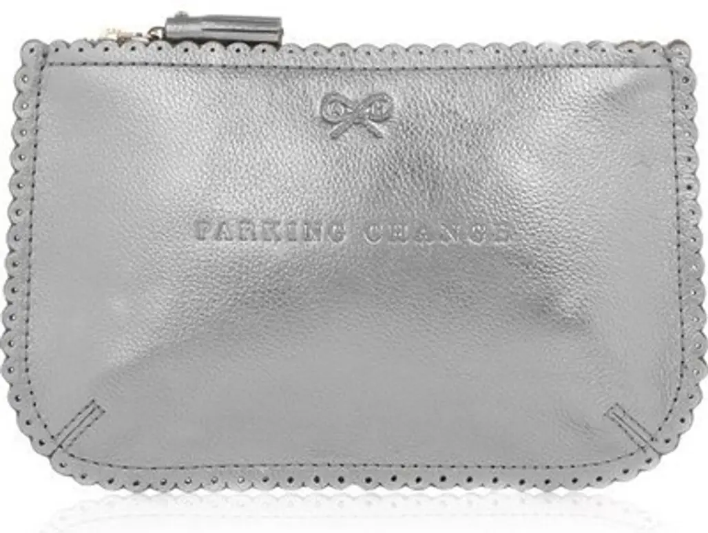 Anya Hindmarch Metallic Leather Pouch