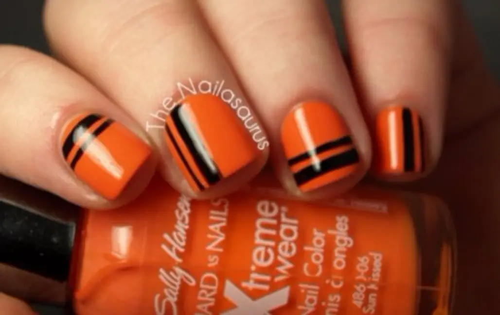 nail,finger,nail care,nail polish,orange,