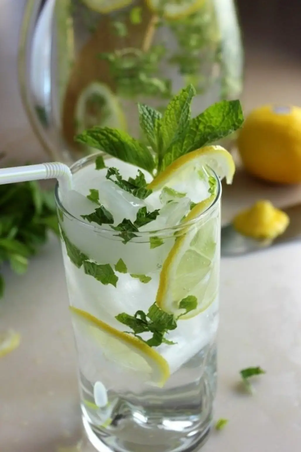Lemon Mint Infused Water