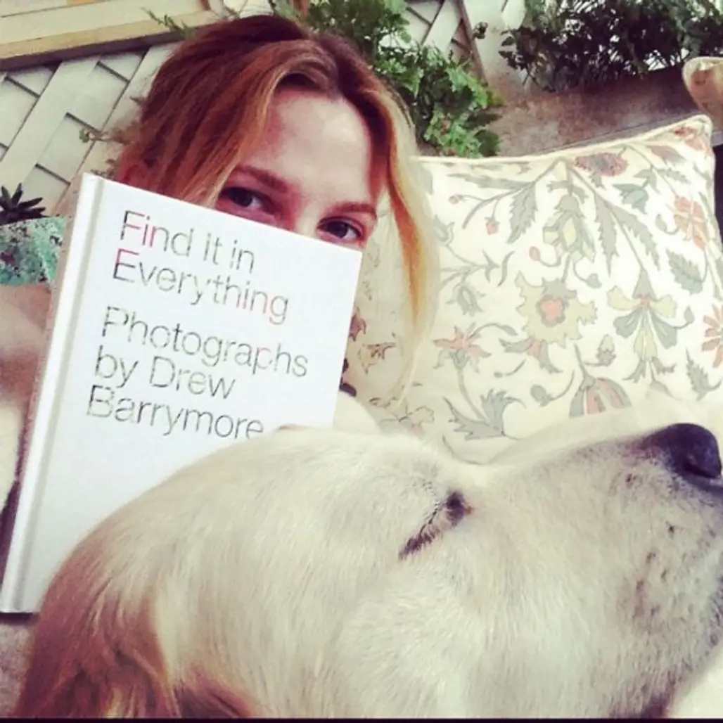 Drew Barrymore and Her Pooch