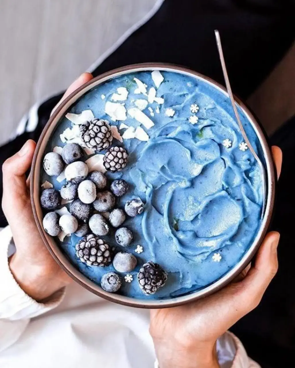 Blue, Food, Blueberry, Superfood, Hand,