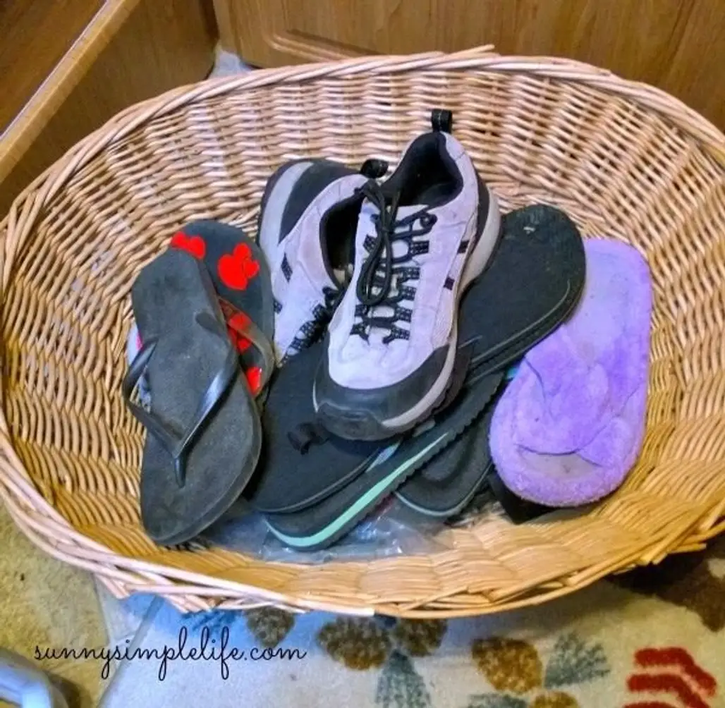 Keep Shoes Organized and Dirt out of the Tent or Rv