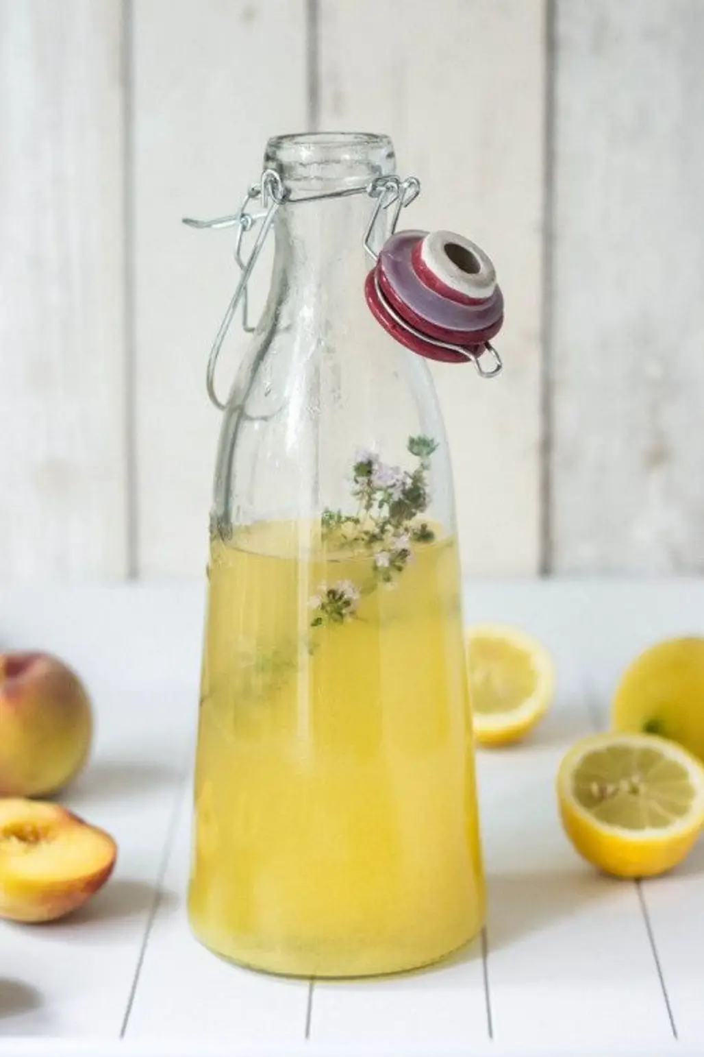 Peach-Thyme Lemonade (non-alcoholic)