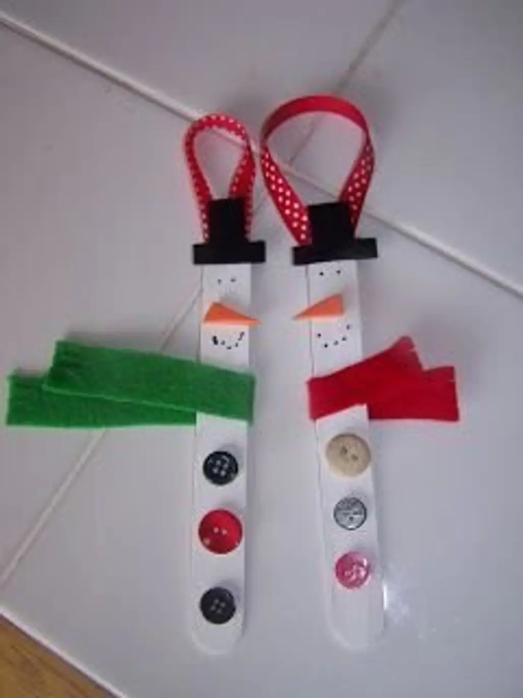 Popsicle Stick Snowman