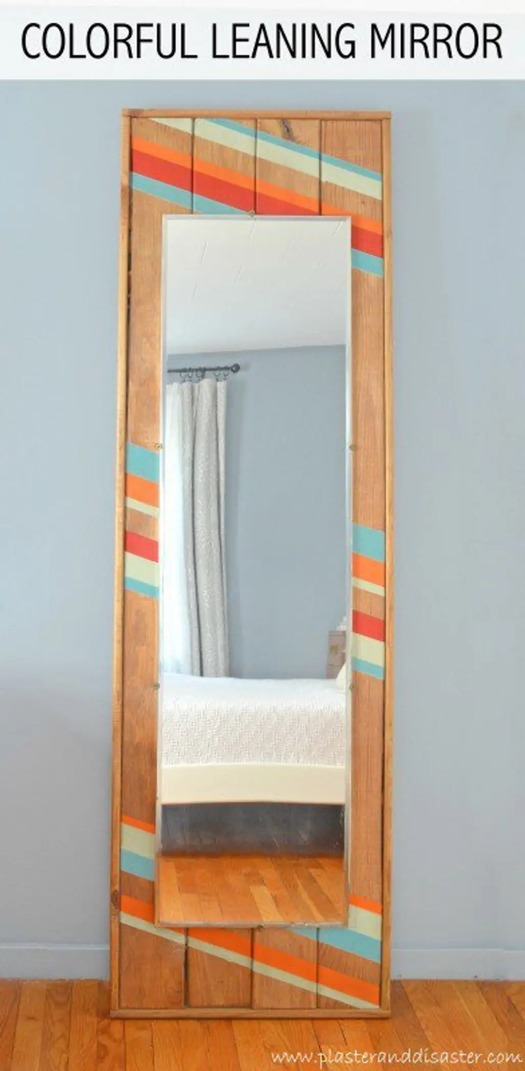 Make a Colorful Leaning Mirror