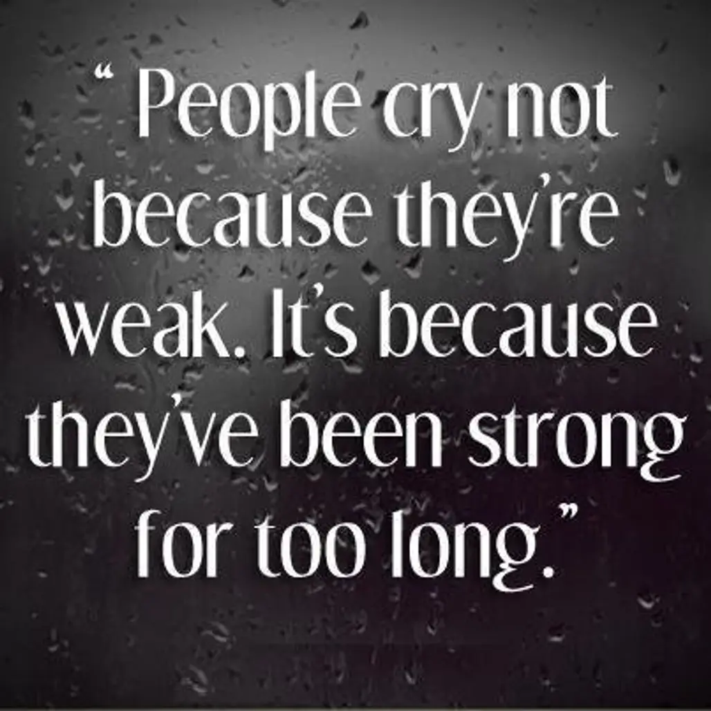Crying Doesn't Show Weakness