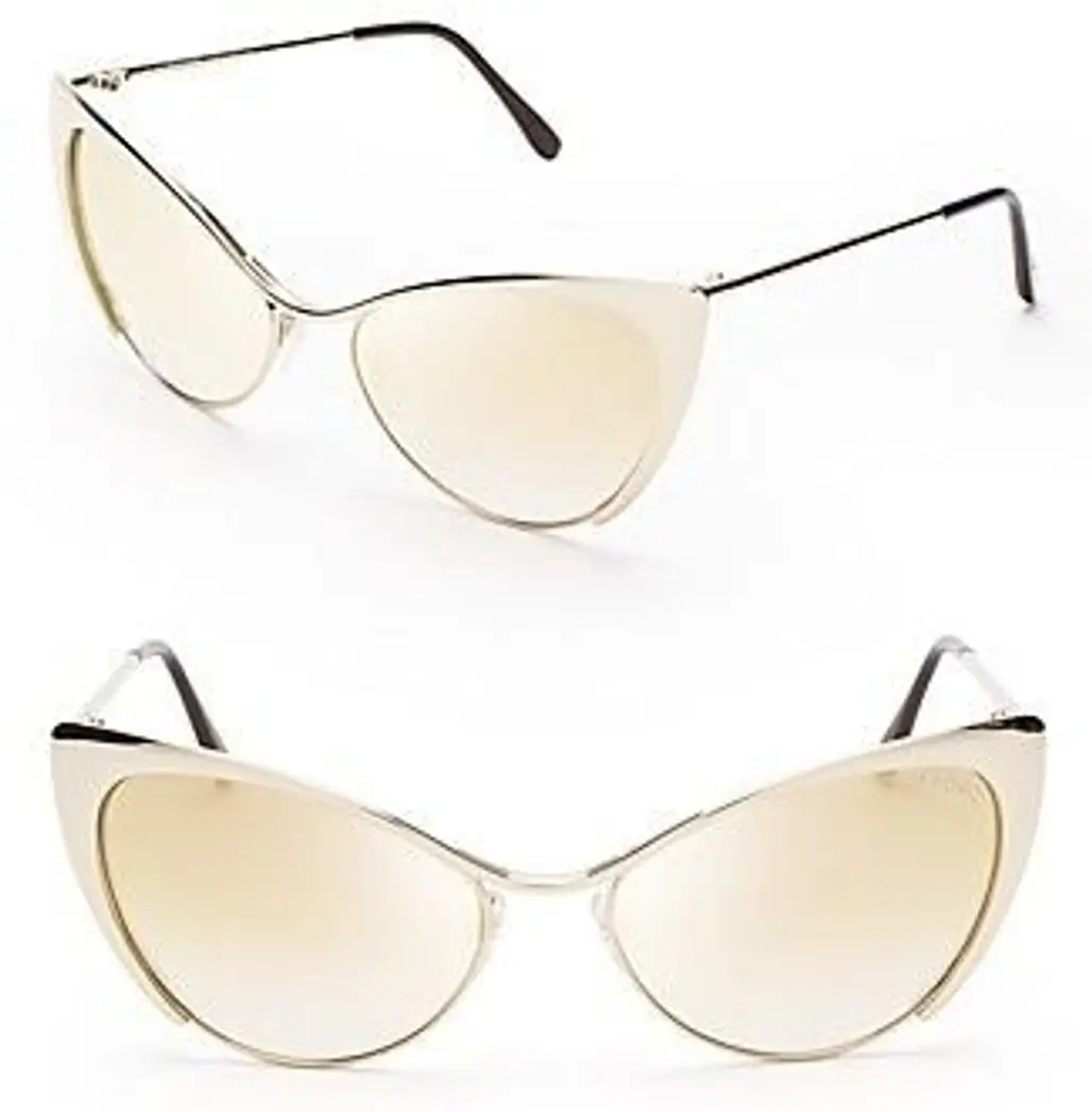 Nastasya Metal Cat’s-eye Sunglasses