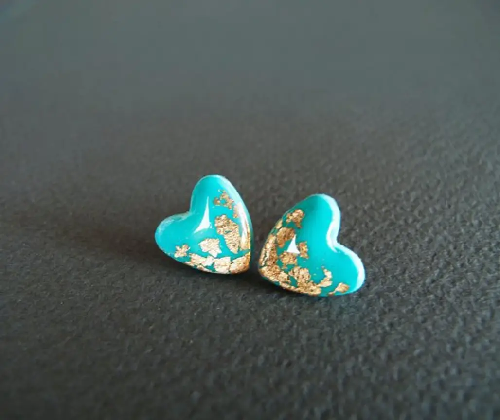 Tiffany Heart Stud Earrings
