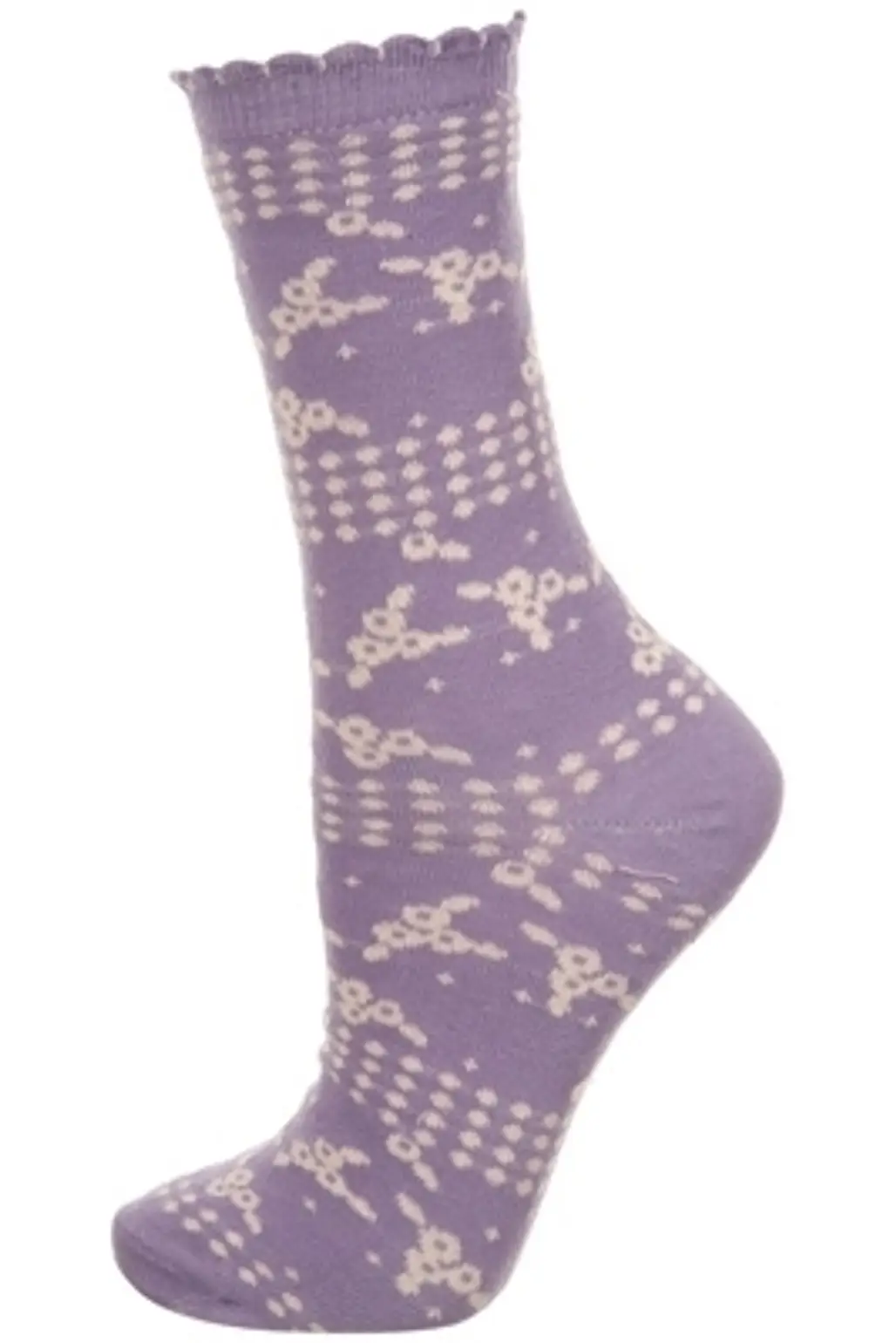 Topshop Lilac Spot Bud Ankle Socks