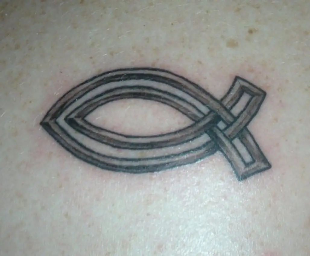 Cross Jesus Fish Temporary Tattoo / Religious Tattoo / Small Cross Tattoo -  Etsy Norway