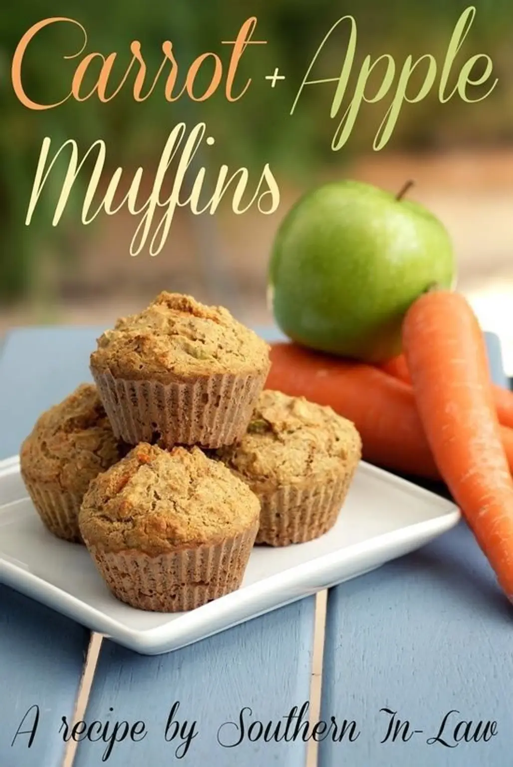 Healthy Carrot and Apple Muffins