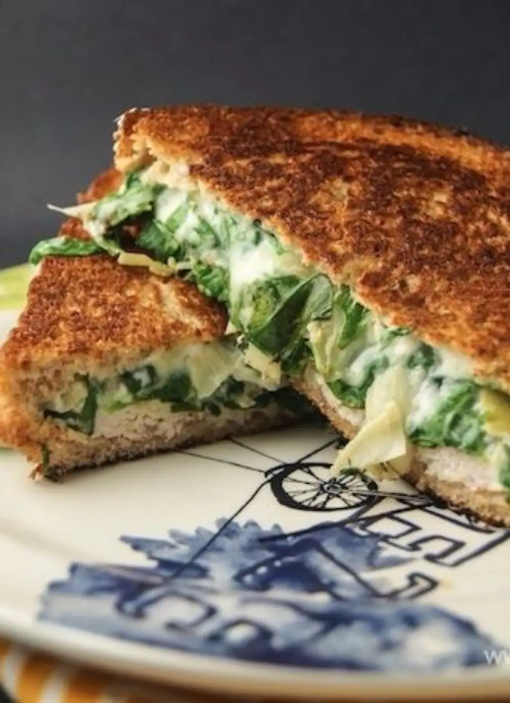 I Just Know You're Going to Love This Fresh Take on Grilled Cheese: Spinach and Artichoke Grilled Cheese