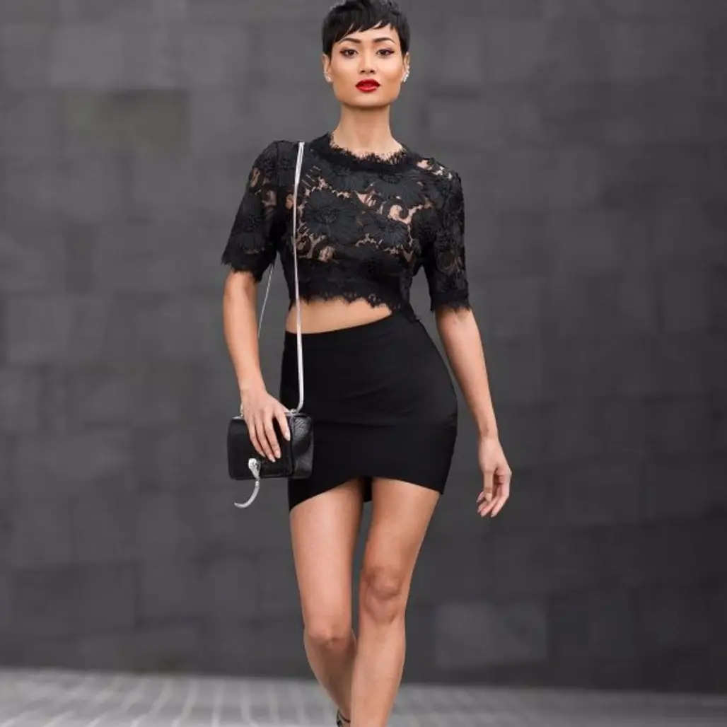 fashion model, catwalk, fashion, runway, little black dress,