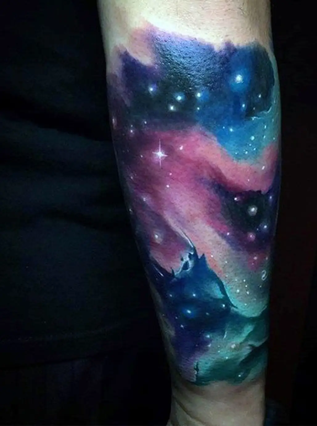 Tattoo, Arm, Purple, Leg, Galaxy,