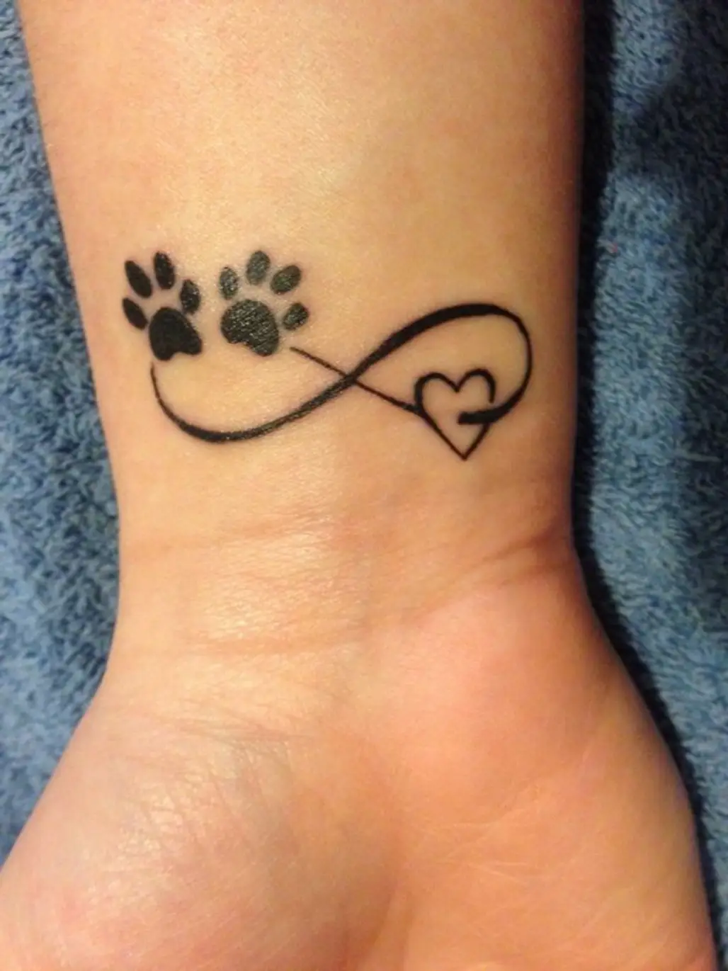 Infinity Paw Print Heart for Your Pet