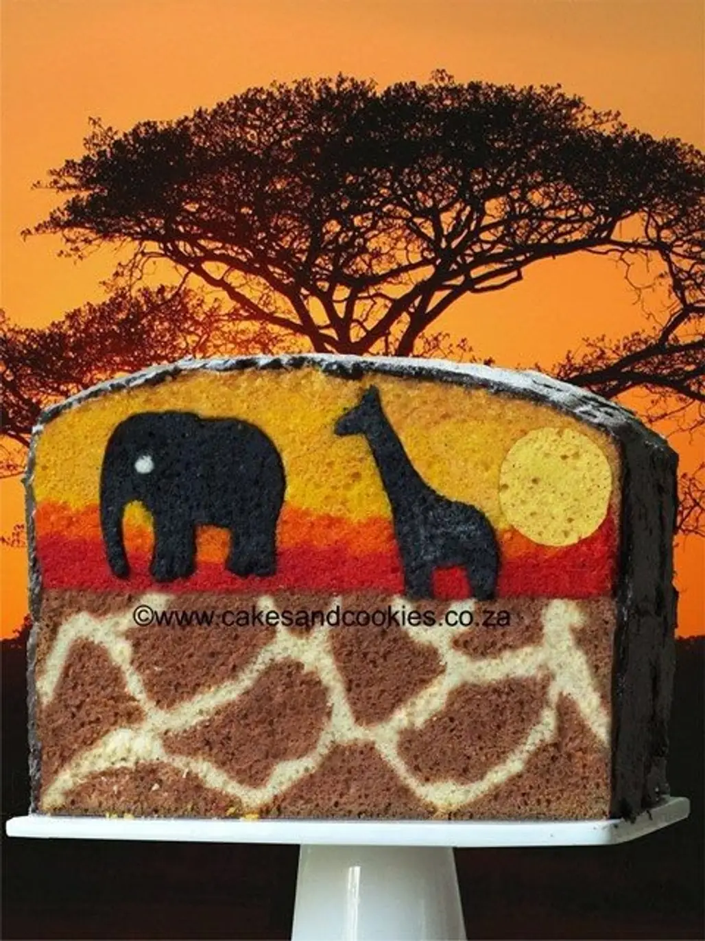 Giraffe Pattern Cake