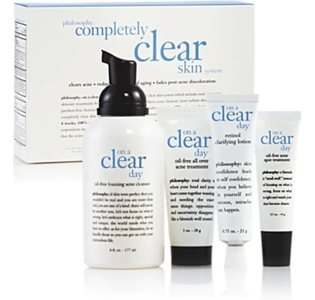 Philosophy on a Clear Day Skin System